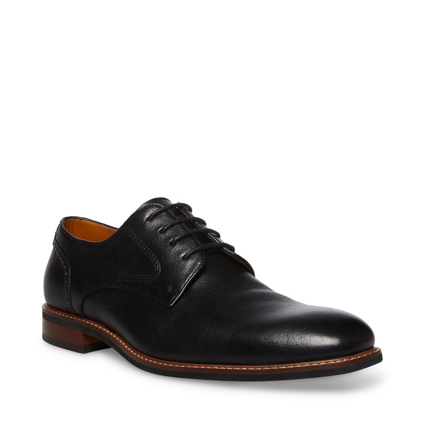 Zapatos Derby Steve Madden Bannon Cuero Hombre Negras | ES LB8214